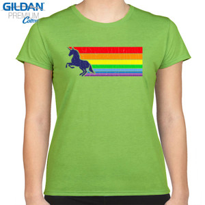 Kaos '80s Vintage Unicorn Rainbow (distressed look)