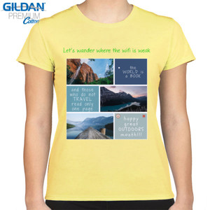 Kaos Let's wander - Gildan