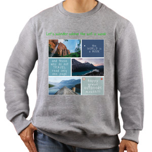 Jaket Sweater Let's wander - Gildan