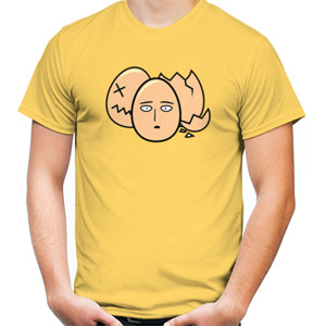 Kaos Saitama eggs face