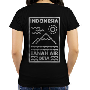 Kaos INDONESIA TANAH AIR BETA back print