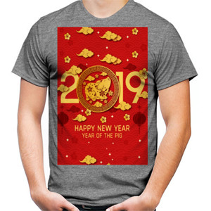 Kaos Tahun Baru Pig 2019