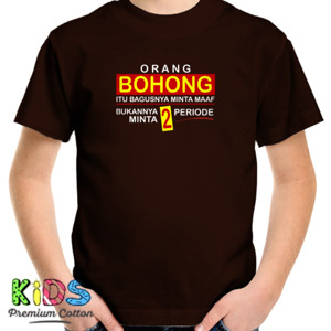 Kaos Orang Bohong Minta Maaf