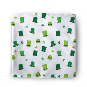 Sarung Bantal St.Patricks Day seamless pattern, hat and clover