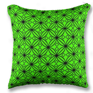 Bantal Sofa Pola Batik Green 1 - Customsic47