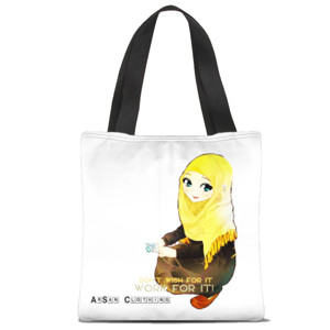 Tas Tote Fullprint Tas Tote - White