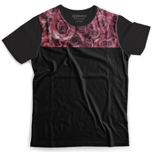 Kaos Fullprint pink mawar