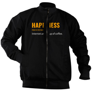 Jaket Bomber HAPPINESS