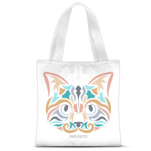 Tas Tote Fullprint PAPA GATITO