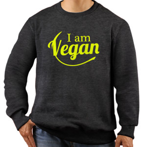 Jaket Sweater Kaos Vegan - I am Vegan