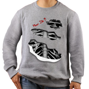 Jaket Sweater Skeleton 3D