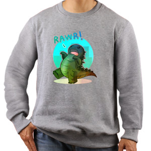 Jaket Sweater Rawr! Monster