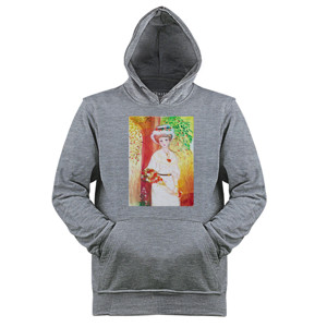 Jaket Hoodie Painting of Sweet Lady - Kaos Lukisan Cewe Cantik