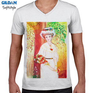 Kaos Painting of Sweet Lady - Kaos Lukisan Cewe Cantik