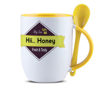Mug Sendok Costum Mug MyTea Fresh & Testy