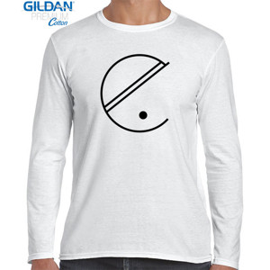 Kaos Kaos Pria Simple C Gildan Lengan Panjang White