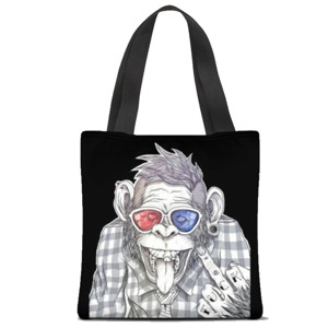 Tas Tote Fullprint Tote Bag Monkey 