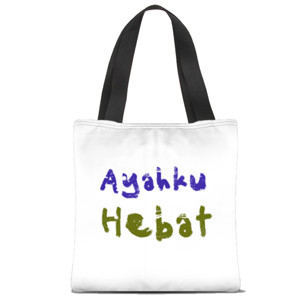 Tas Tote Fullprint Ayahku Hebat Tas