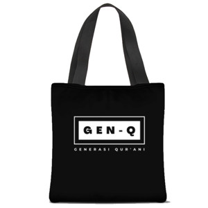 Tas Tote Fullprint Generasi Qurani White