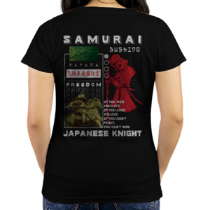 Kaos Samurai Streetwear Woman Red Mango