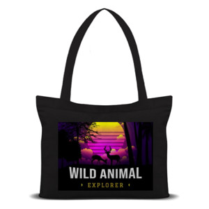Tas Tote Wild Animal Retro Style