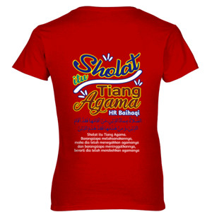 Kaos Sholat itu tiang Agama