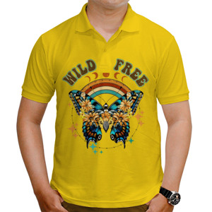 Kaos Polo Kaos Cewe Keren, Tema Kupu-kupu Lucu 05