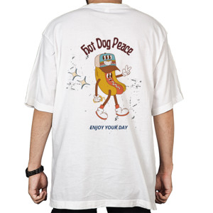 Kaos Oversize Hot Dog Peace