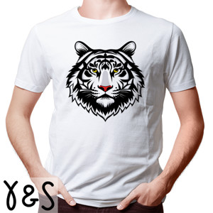 Kaos Harimau Hitam Putih