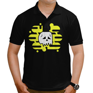 Kaos Polo Skull yellow