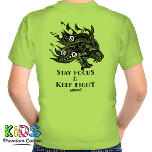 Kaos Dragon Head Stay Focus n Keep Fight Hoodie