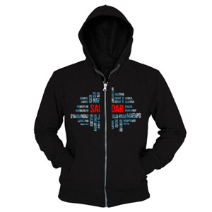 Hoodie Zipper Tshirt Sabandar Typography
