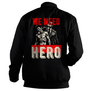 Jaket Bomber QNU WE NEED HERO