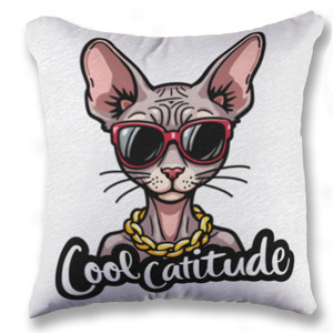 Bantal Bantal Sofa Kucing Sphynx Cool Catitude Keren