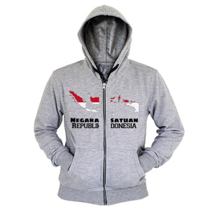 Hoodie Zipper Kaos NKRI