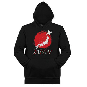 Jaket Hoodie JAPAN HITAM