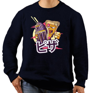 Jaket Sweater Jepang Pizza Monster Japan