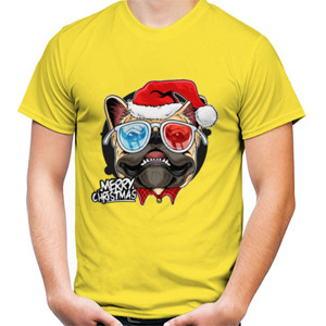 Kaos Animal Dog Santa