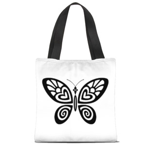 Tas Tote Fullprint Butterfly efect totte bag