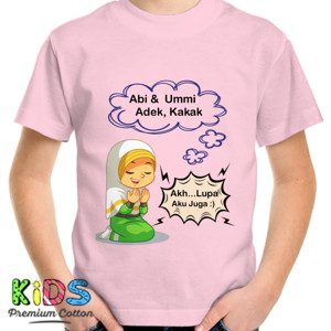 Kaos Kaos Anak Muslim Lucu - Berdo'a