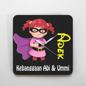 Jam Dinding Jam Dinding Adek Kebanggaan Abi dan Ummi