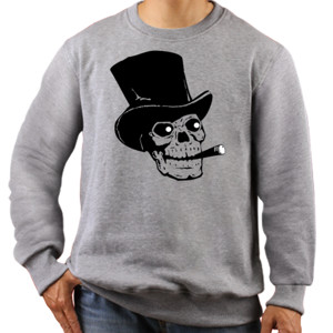 Jaket Sweater skull smoking