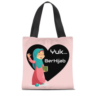 Tas Tote Fullprint Tas Tote Remaja Yuk Ber-Hijab
