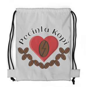 Tas Serut Fullprint Pecinta Kopi (Coffee Lovers)