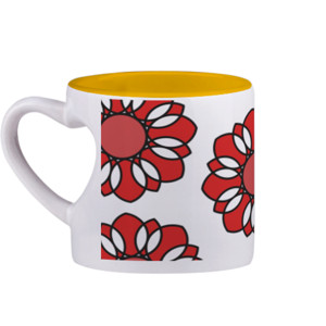 Mug Bunga Merah (Red Flower)