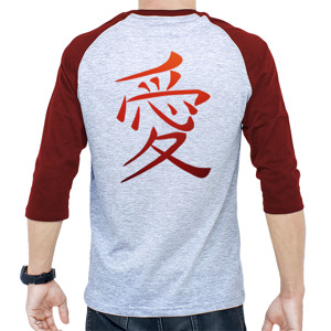 Kaos Raglan Japanese Love Style