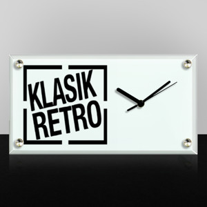 Jam Meja Jam Meja persegi panjang- katro-single-HItam