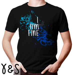 Kaos I am fine painted