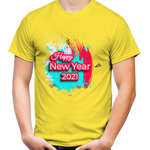 Kaos Watercolor New Year 2021