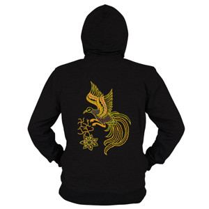 Hoodie Zipper Bird Circle Premium Batik